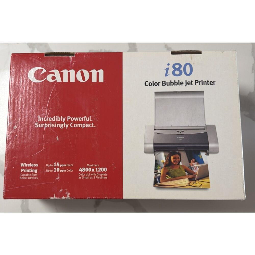Canon i80 K10233 Bluetooth Portable USB Color Bubble Jet Printer - Open Box